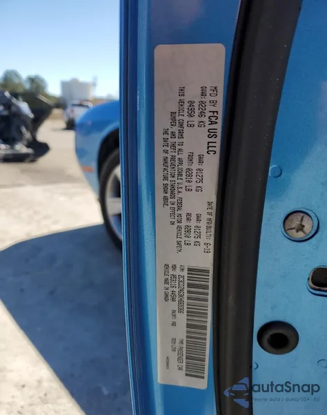 2019 Dodge Challenger Sxt from USA, damaged, VIN 2C3CDZAG3KH669366